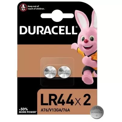 Duracell Lr44 Button Battery 2 Pack