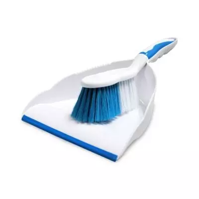 Home Butler Dustpan Set Blue/ White Home Butler Dustpan Set Blue/ White