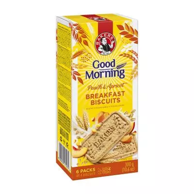 Bakers Good Morning Peach & Apricot 300g K Bakers Good Morning Peach & Apricot 300g K