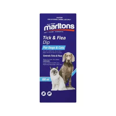 Marltons Tick & Flea Dip Dogs & Cats 100ml