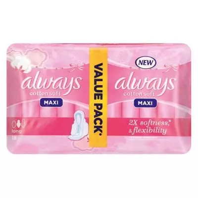 Always Maxi Sanitary Pads Soft Long 18's Always Maxi Sanitary Pads Soft Long 18's