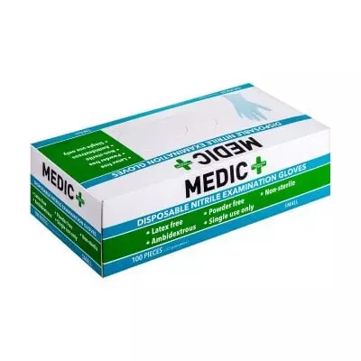 Medic Gloves Nitrile (latex Free) Small 100's Medic Gloves Nitrile (latex Free) Small 100's