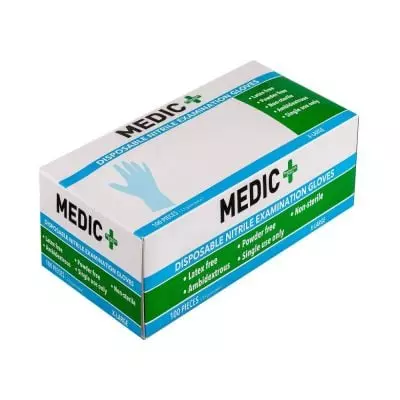 Medic Gloves Nitrile (latex Free) Extra Large 100's Medic Gloves Nitrile (latex Free) Extra Large 100's