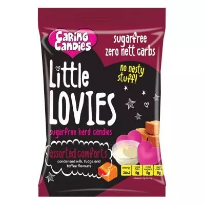 Caring Candies Sugar-free Little Lovies 100g Caring Candies Sugar-free Little Lovies 100g