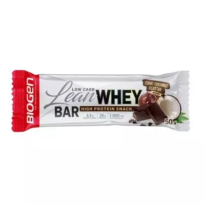 Biogen Lean Whey Bar 50g,choc/coconut Biogen Lean Whey Bar 50g,choc/coconut