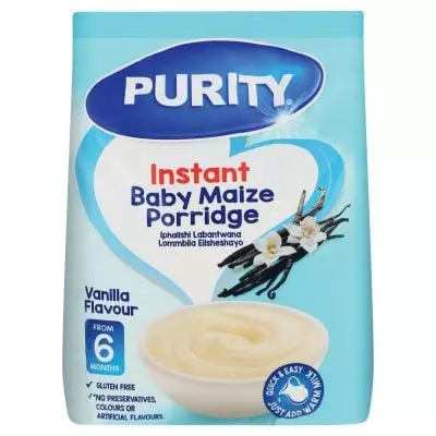 Purity Instant Maize Porridge 500g Vanilla Purity Instant Maize Porridge 500g Vanilla