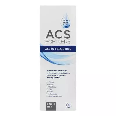 Acs Softlens All In 1 Solution 360ml Acs Softlens All In 1 Solution 360ml