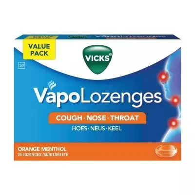 Vicks Lozenger 24's, Orange Flavour Vicks Lozenger 24's, Orange Flavour