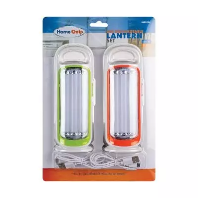 Home Quip Usb Rechageable Lantern Set Home Quip Usb Rechageable Lantern Set