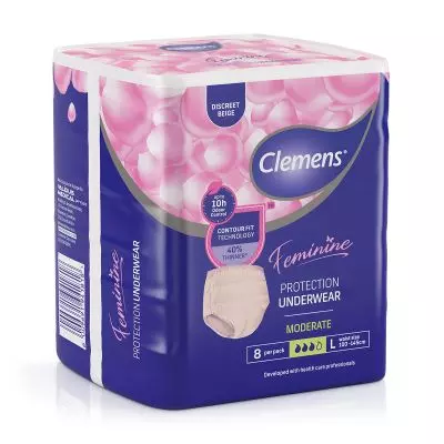 Clemens Fem Protective Underwear Beige L Clemens Fem Protective Underwear Beige L