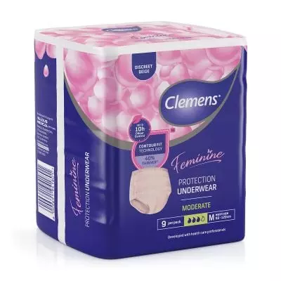 Clemens Fem Protective Underwear Beige M Clemens Fem Protective Underwear Beige M