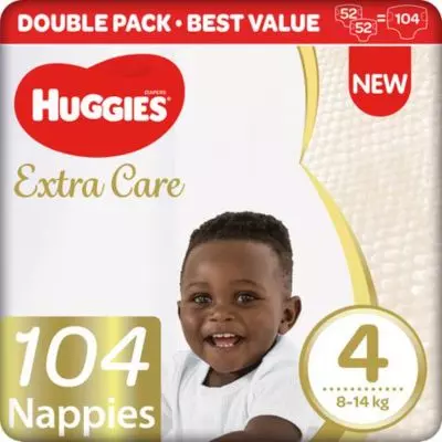 Huggies Bale Extra Care Sz4 104 Huggies Bale Extra Care Sz4 104