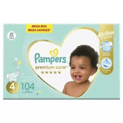Pampers Premium Set Mega Size 4 104