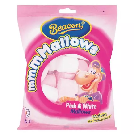 Beacon Marshmallows Pink & White Packet 150g