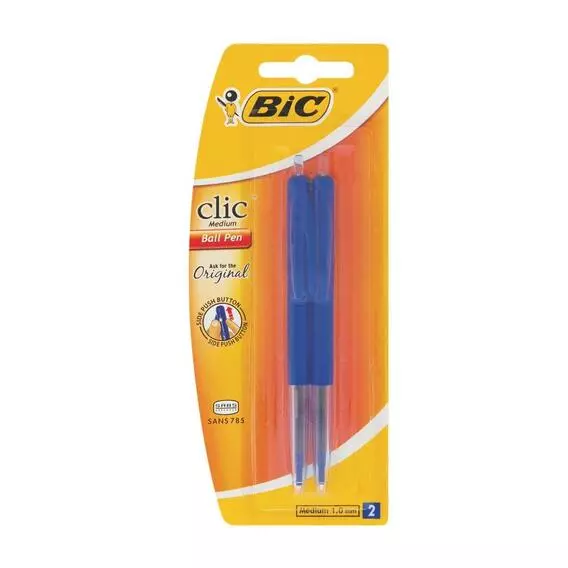 BIC Click Pen 2Pk Blue BIC Click Pen 2Pk Blue
