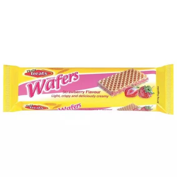 Tasty Treats Wafers Strawberry 100g