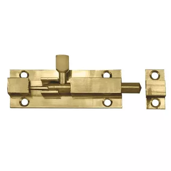 LG Barrel Bolt Straight 75MM BRASS LG Barrel Bolt Straight 75MM BRASS