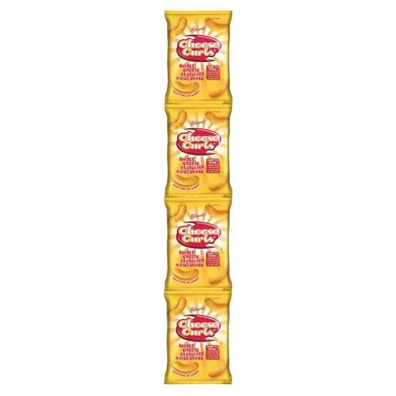 Willards Cheese Curls 4x14G 14g Willards Cheese Curls 4x14G 14g