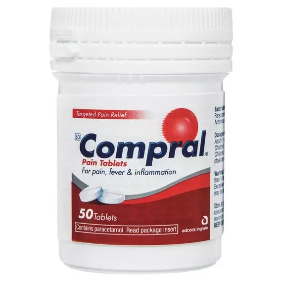 Compral Headache Tablets 50 Pack Box