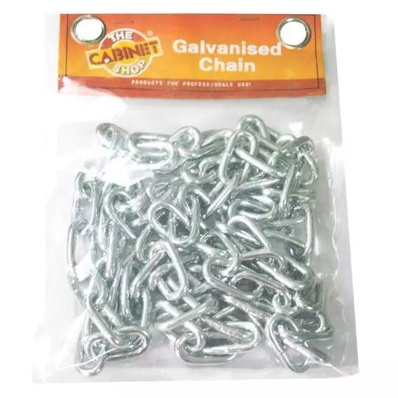 LG Galvanised Chain 4mm x 2M CARDED 4MMX2MT
