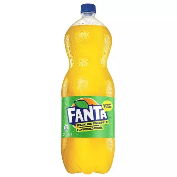 Fanta Pineapple Soft Drink Plastic Bottle 2L Fanta Pineapple Soft Drink Plastic Bottle 2L