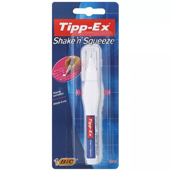 BIC 8Ml Tipp-Ex Shake N Squeeze BIC 8Ml Tipp-Ex Shake N Squeeze