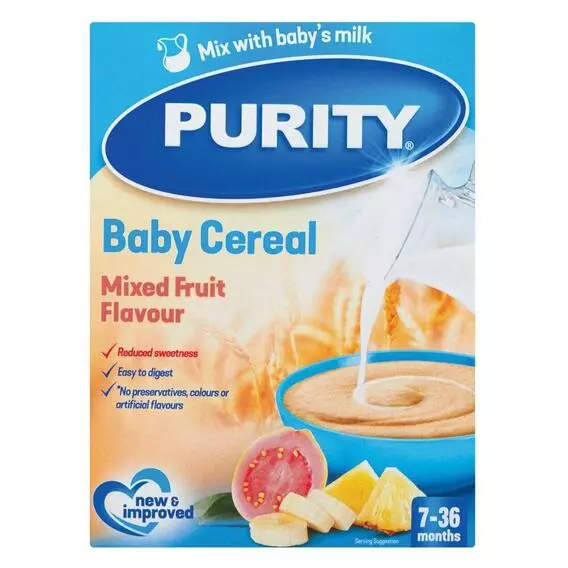 Purity 2ND Food Cereal Mixed Fruit 200G fruit 200g Purity 2ND Food Cereal Mixed Fruit 200G fruit 200g