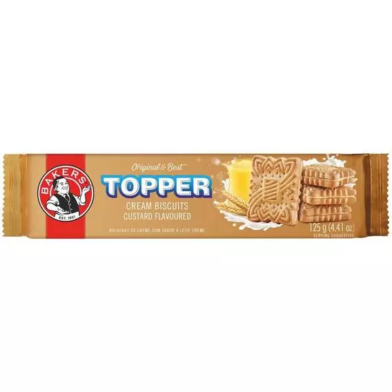 Bakers Toppe Creams Biscuit Custard 125 G Bakers Toppe Creams Biscuit Custard 125 G
