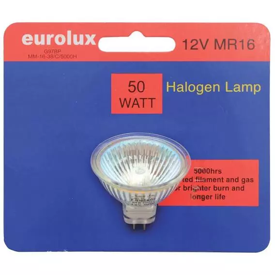 Eurolux 50W Halogen Lamp 12V MR16