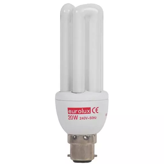 Eurolux 20W CFL 3U B22 Cool White COOL WHITE