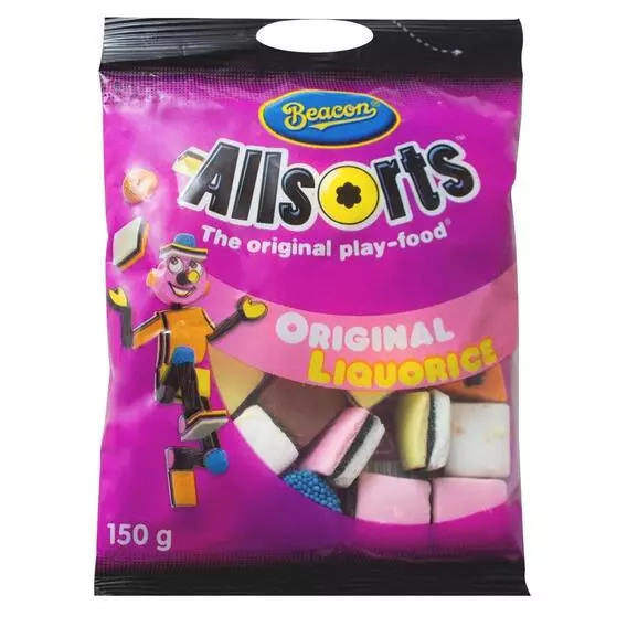 Beacon Sweets Packet Liquorice Allsorts 150g