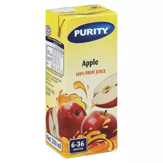 Purity Juice Apple Tetra 200ml Purity Juice Apple Tetra 200ml