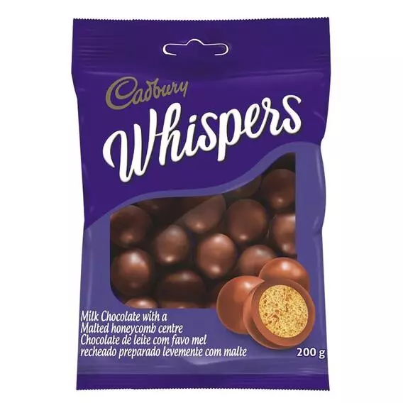 Cadbury Whispers Milk Chocolate 200 G