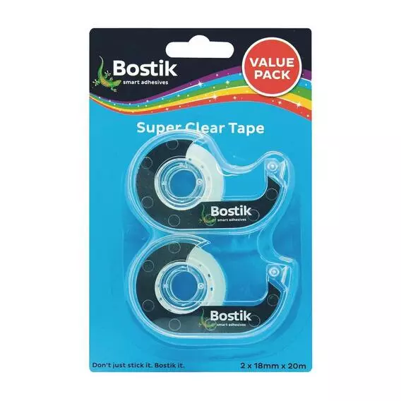 Bostik Clear Tape Dispenser 2Pk Bostik Clear Tape Dispenser 2Pk