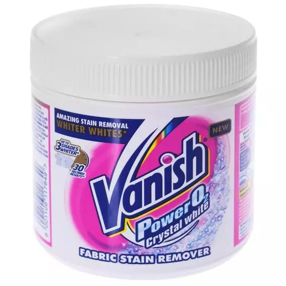 Vanish Stain Remover Crystal White Powder Tub 400g Vanish Stain Remover Crystal White Powder Tub 400g