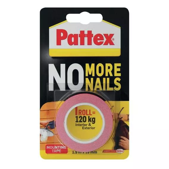 Pattex No More Nails Mounting Tape 120kg 120KG