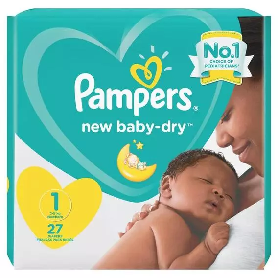 Pampers New Baby Carry Pack Size 1 27's Pampers New Baby Carry Pack Size 1 27's
