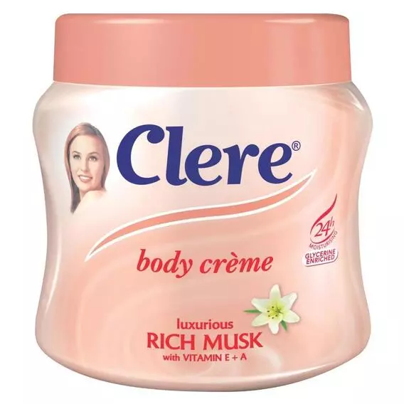 Clere Body Cream Musk 500ml Clere Body Cream Musk 500ml