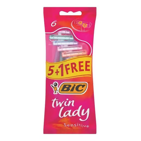 BIC Twin Lady Sensitive Disposable Razor 6pk BIC Twin Lady Sensitive Disposable Razor 6pk