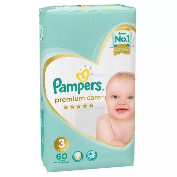 Pampers Premuim Value Pack Midi 60'S Pampers Premuim Value Pack Midi 60'S