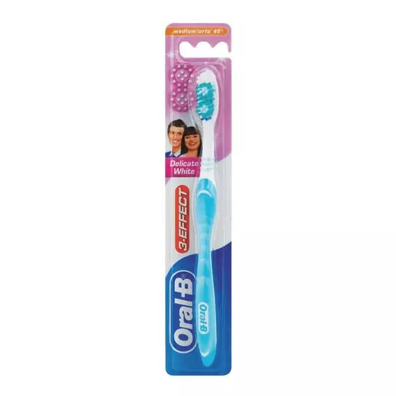 Oral-B 3 Effect Toothbrush Delicate White 40Med Oral-B 3 Effect Toothbrush Delicate White 40Med