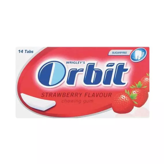 Orbit Chewing Gum Envelope 14 Pce Strawberry 27g Orbit Chewing Gum Envelope 14 Pce Strawberry 27g
