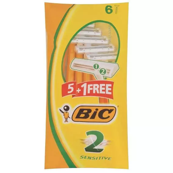BIC Disposable Razors 2 Sensitive 6 Pack BIC Disposable Razors 2 Sensitive 6 Pack
