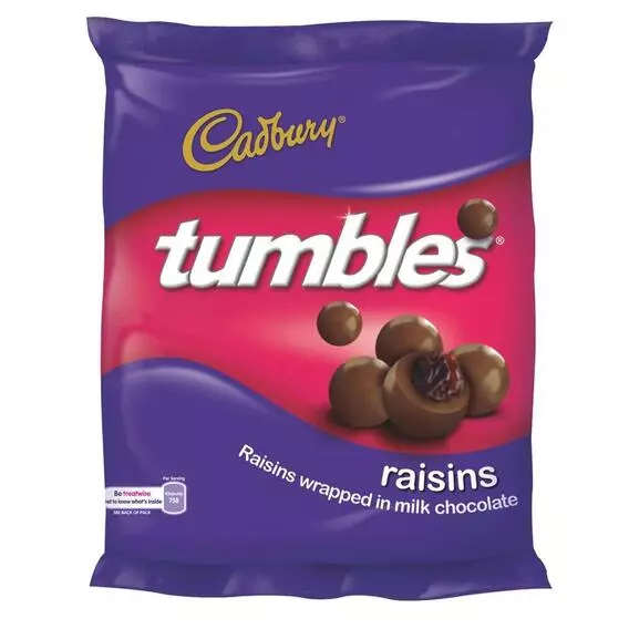 Cadbury Tumbles Bag Raisins 65 G Cadbury Tumbles Bag Raisins 65 G