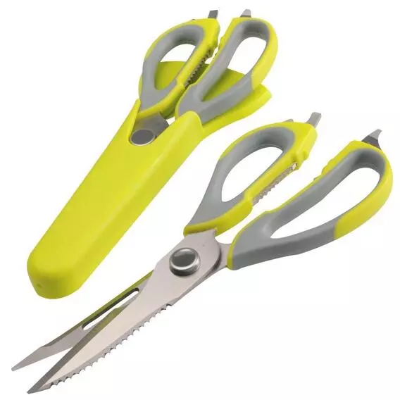 Clean Cut Green Kitchen Scissors KMS003 Clean Cut Green Kitchen Scissors KMS003