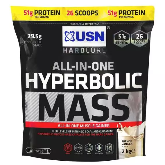 USN Hyperbolic Mass 2kg Vanilla 2kg