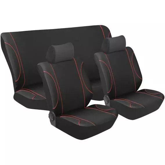 Stingray 6PC MONACO CAR SEAT COVER-RED SEATCOVERS Stingray 6PC MONACO CAR SEAT COVER-RED SEATCOVERS