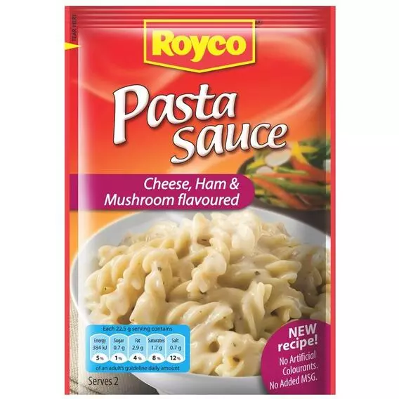 Royco Pasta Sce Cheese Ham& Mushroom 45g Royco Pasta Sce Cheese Ham& Mushroom 45g
