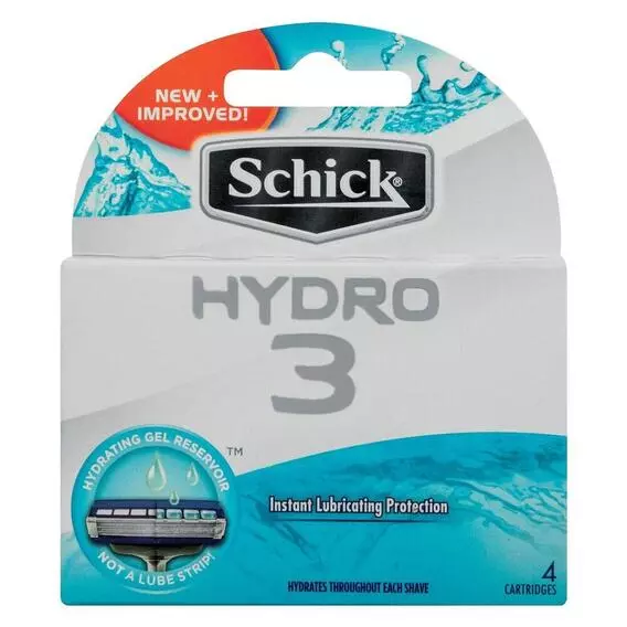 Schick Hydro3 Mens Blades Refill Cartridge Pack BLADE4