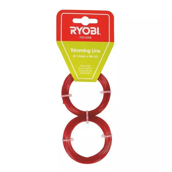 Ryobi 1.4mm x 8M Trimming Line 2 Pack 1.4MMX8MX2